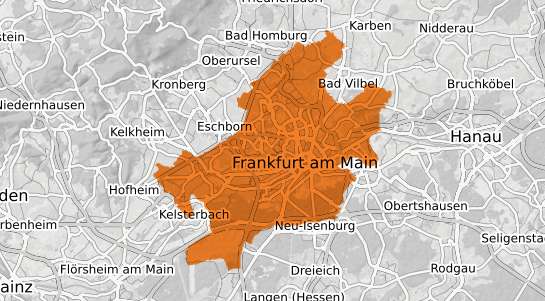 Mietspiegelkarte Frankfurt am Main